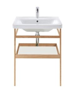 Duravit DS988101876 DuraStyle Furniture-Accessory with towel rail and shelf wall mounted for DuraStyle# 232065