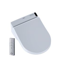Toto SW2047T20#01 C200 WASHLET®+ Ready Electronic Bidet Toilet D-Shape Bidet Toilet Seat with PREMIST™ in Cotton White