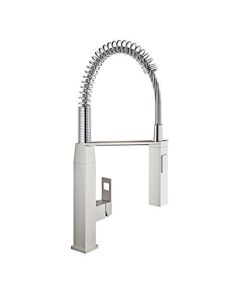 Grohe 31401DC0 Eurocube Ohm Sink Profi-Spray Medium Us in Super Steel