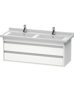 Duravit KT664601818 Ketho 47.25" L X 17.88" W X 18.88" H Wall-Mount Vanity Unit in White