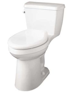 Gerber G0021014 21-014 Avalanche 1.28 1-PC Ada Elongated Compact Siphon Jet Toilet, White, 28.5" Height, 16.25" width, 26.75" Length
