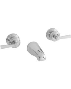 Newport Brass 3-1625/15 3-1625 Miro Double Handle Tub Faucet Trim with Metal Lever Handles, Polished Nickel