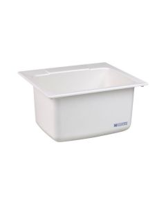 Mustee 10 Utility Sink, 22-Inch x 25-Inch, White