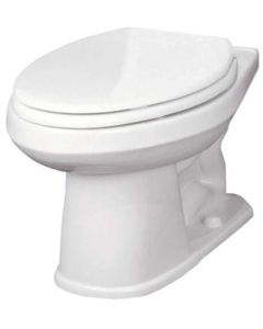Gerber GVP21562 Plumbing VP-21-562 Viper Watersense High-Efficiency Elongated Siphon Jet Toilet Bowl, 1.6 Gpf/1.28 Gpf, White- 2463448