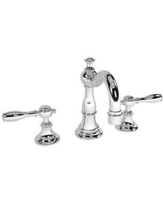 Newport Brass 1770/26 1770 Victoria Double Handle Widespread Lavatory Faucet with Metal, Polished Chrome