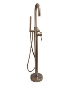 Barclay 7913-BN Freestanding Thermostatic Tub Filler with Hand Shower, Brushed Nickel