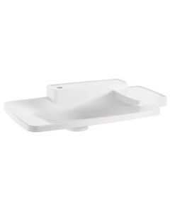 Hansgrohe 19943110 Axor Counter Top Bouroullec Wash basin, Big, 2 Shelfs, 1 Hole, White