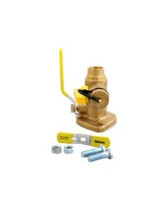 Webstone 50413 3/4-Inch SWT Isolator Uni-Flange Ball Valve with Hi-Flow Hose Drain