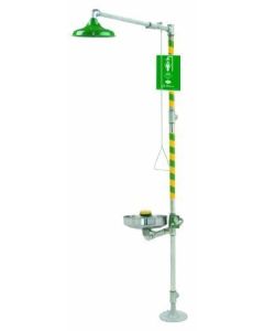 Haws 8309WC Barrier-Free Combination Shower and Eye/Face Wash