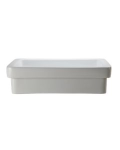 Decolav 1453-CWH Classically Redefined Semi-Recessed Lavatory Sink, White