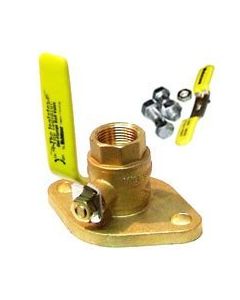 Webstone 40403 Brass Flanged Ball Valve 3-Way 3/4"