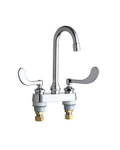 Chicago Faucets 895-317ABCP Deck Mounted Gooseneck Faucet, Chrome