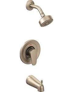 Cleveland Faucet Group 46301CBNGR CLEVELAND FAUCET GROUP 2478709 1.75 gpm Edgestone Single-Handle Bathtub/Shower Trim Kit with Water-Saving Showerhead, Brushed Nickel