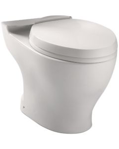Toto CT412F.10#01 Aquia Dual Flush Elongated Toilet Bowl with 10 inch Rough-in, Cotton White (Seat Sold Separately)