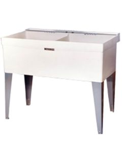 Mustee 27F Double Bowl Laundry Tub