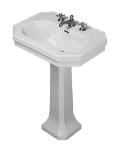 Duravit 04387000001 Washbasin 27 1/2 inch Series 1930 white, WonderGliss