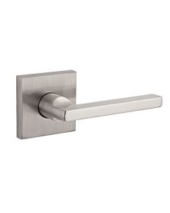Baldwin 0 HDSQULCSR15 Reserve Half Dummy Square with Contemporary Square Rose, Satin Nickel Finish, Left Hand