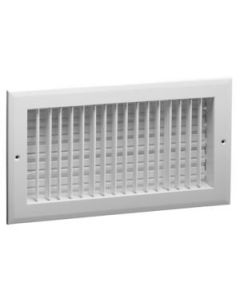 Hart & Cooley 026817 10" x 10" (Width x Height Wall Opening Size) Sidewall/Ceiling Register A618MS Series in White