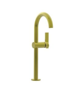 Newport Brass 2413/03N Priya Bathroom Vessel Faucet with Single Lever Handle, Polished Brass Uncoated