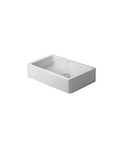 Duravit 0455600000 Wash Bowl 60Cm Vero White With Out Back Panel, With Out Tap, Grounded