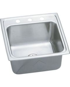 Elkay DLR191910PDOS4 Lustertone Single Bowl Top Mount Stainless Steel Laundry Sink with Perfect Drain