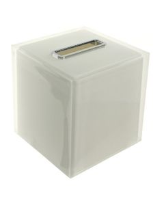 Nameeks GEDY RA02-02 Gedy Rainbow Thermoplastic Resin Square Tissue Box Cover, White