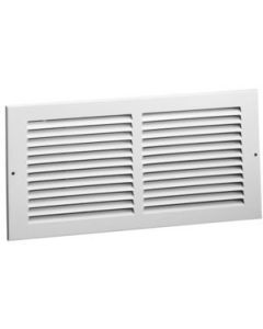 Hart & Cooley 043305 8" X 8" (Width x Height Wall Opening Size) Sidewall/Ceiling Return Air Grille 672 Series in White