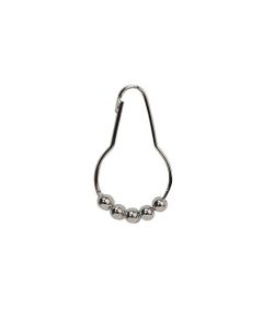 Motiv 1139SR/PC Shower Curtain Rings, Set of 12 Rings, Polished Chrome