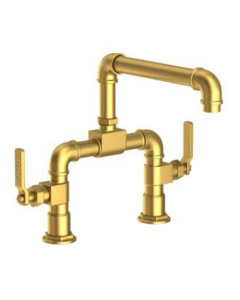 Newport Brass 3220-5403/04 Kitchen Bridge Faucet in Satin Brass Pvd