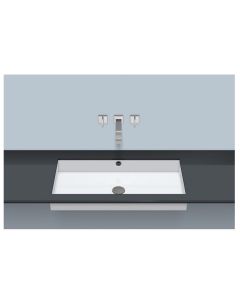 Alape 3226701000 Rectangular 19-7/8" W X 4-3/8" H X 14-7/8" D Lavatory Undermount Basin in White