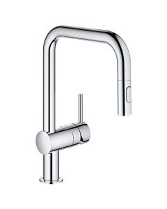 Grohe 32319003 Minta Dual Spray Pull-Down Kitchen Faucet, 1.75 gpm, Starlight Chrome