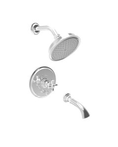 Newport Brass 3-2442BP/56 Sutton Balanced Pressure Tub and Shower Trim Set in Flat Black (Rough Sold Separately)