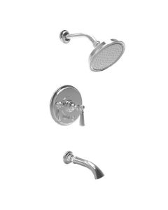 Newport Brass 3-2452BP/56 Sutton Balanced Pressure Tub and Shower Trim Set in Flat Black (Rough Sold Separately)