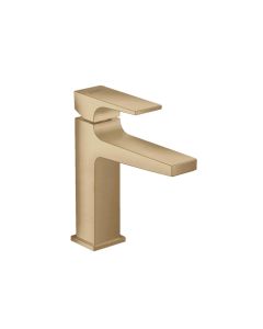 Hansgrohe 32506141 Metropol Single-Hole Faucet 110 with Lever Handle and Pop-Up Drain, 1.2 GPM in Brushed Bronze