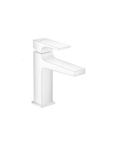 Hansgrohe 32506701 Metropol Single-Hole Faucet 110 with Lever Handle and Pop-Up Drain, 1.2 GPM in Matte White