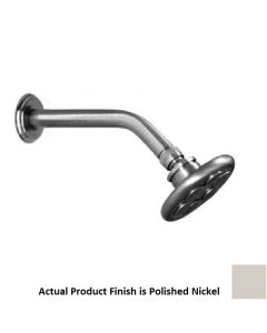 Harrington Brass Works 32-601-014 Chelsea 6" L X 4" H X 10" W Shower Head with Dome Spray in Polished Nickel