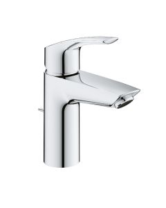 Grohe 32642003 Eurosmart® 1.2 GPM Deck Mounted Single Hole and Single Handle S-Size Bathroom Faucet with Drain Assembly in StarLight Chrome
