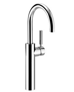 Dornbracht 33534885-060010 Tara Logic 16.25" Single Hole Deck Mount Lavatory Mixer with Extended Shank and Lever Handle in Polished Chrome