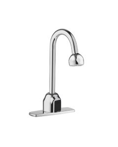 Sloan 3365197BT Optima® ETF-700-4-BOX-BDM-CP-1.5GPM-SHR-FCT  Hardwired Powered Deck Mounted Gooseneck Body Sensor Faucet in Polished Chrome
