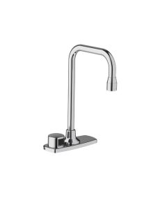Sloan 3365421 Optima ETF-770-8-BOX-BDM-CP-2.2GPM-LAM-IR-FCT Hardwired Powered Deck-Mounted Gooseneck Body Sensor Faucet in Polished Chrome