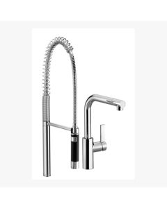 Dornbracht 33826790-060010 Elio Single Lever Mixer With Handspray Set In Platinum Matte