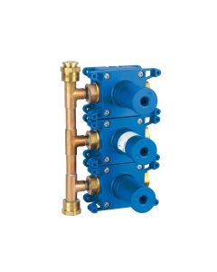 Grohe 35032000 Rapido C Triple Conc.Valve Rough In Us in Chrome