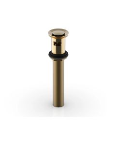 Phylrich 3-545/004 Push to Close Drain with Overflow in Satin Brass