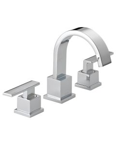 Delta 3553LF Vero Two Handle Widespread Bathroom Faucet In Chrome