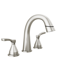 Delta 35775-SSPD-PR-DST Stryke® 1.2 GPM Two Handle Widespread Pull Down Bathroom Faucet in Lumicoat® Stainless