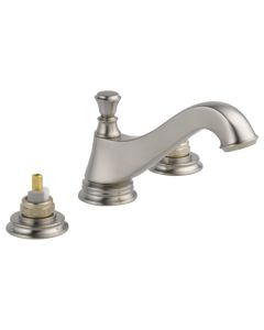 Delta 3595LF-SSMPU-LHP Cassidy Two Handle Widespread Bathroom Faucet - Low Arc Spout in Stainless (Handles Sold Separately)