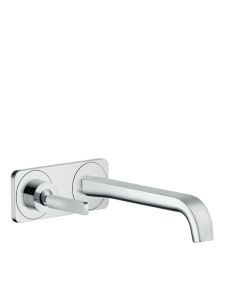Axor 36114001 Citterio E Wall-Mounted Single-Handle Faucet Trim with Base Plate, 1.2 GPM in Chrome