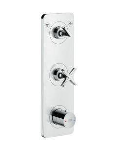 Axor 36703001 Citterio E Thermostatic 2-Function Trim Module, 15"x5" in Chrome
