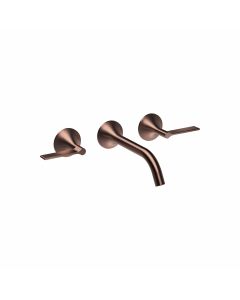 Dornbracht 36712819-060010 Vaia Wall Mounted Lavatory Faucet, Lever Handles In Platinum Matte