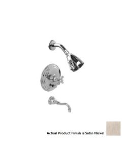 Newport Brass 3-7302/15S Single Handle Tub and Shower Valve Trim Kit with Single Fun in Satin Nickel (Rough Sold Separately)